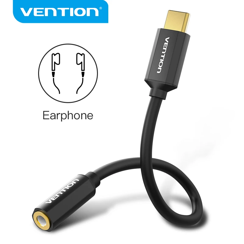 Адаптер Vention Type C 3 5 мм USB Jack для наушников аудио кабель наушники Adaptador Huawei P40 Xiaomi