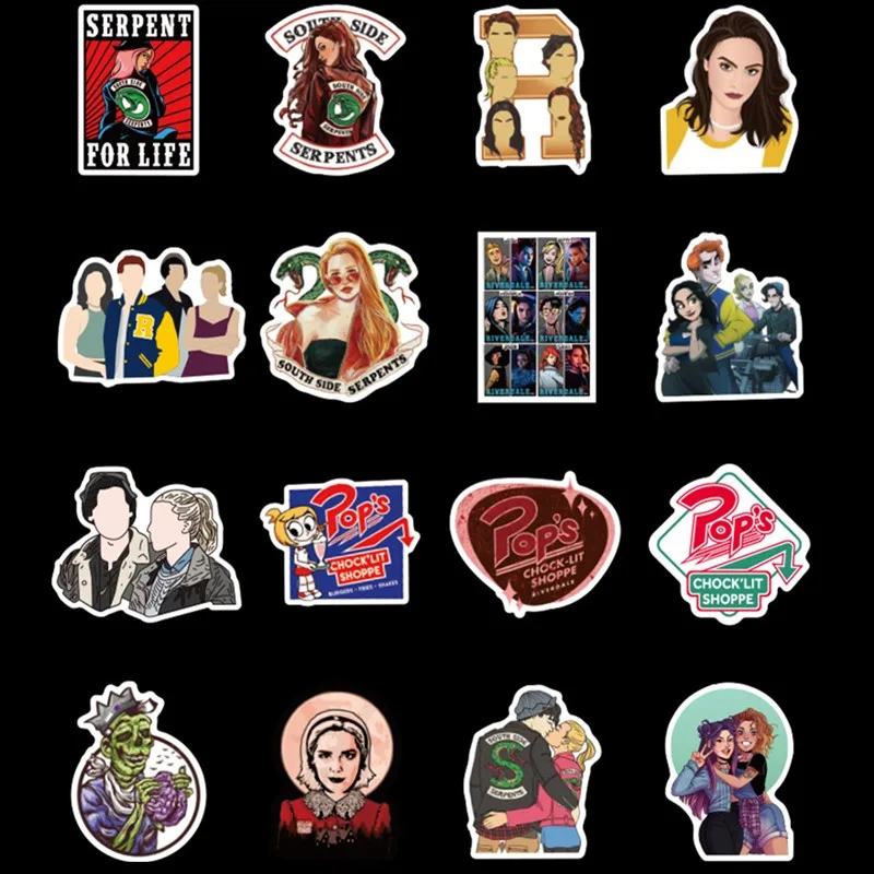 50 шт. персонализированные наклейки Riverdale TV series граффити для ноутбука автомобиля