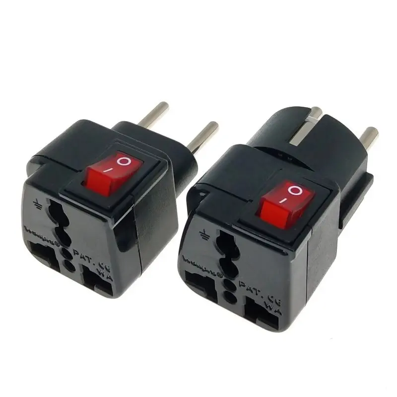 Адаптер-переходник с главным переключателем Wonpro Великобритания ЕС Швейцария