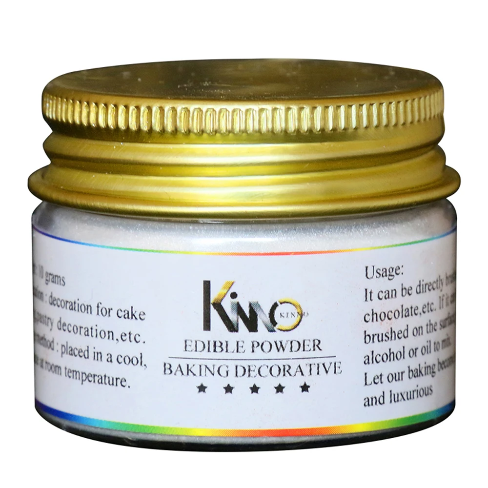 Съедобные Еда порошок серебра Fondant (сахарная) пигмент раскраски чтобы украсить