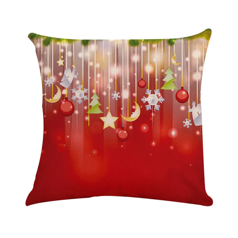 Рождество наволочки Санта Клаус для подушек Декоративные полиэстер диванных