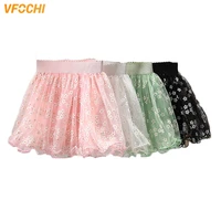 vfochi 2021 summer girl skirt lace floral embroidery girls clothes teenager girls skirt fashion kids skirt for girls tutu skirt