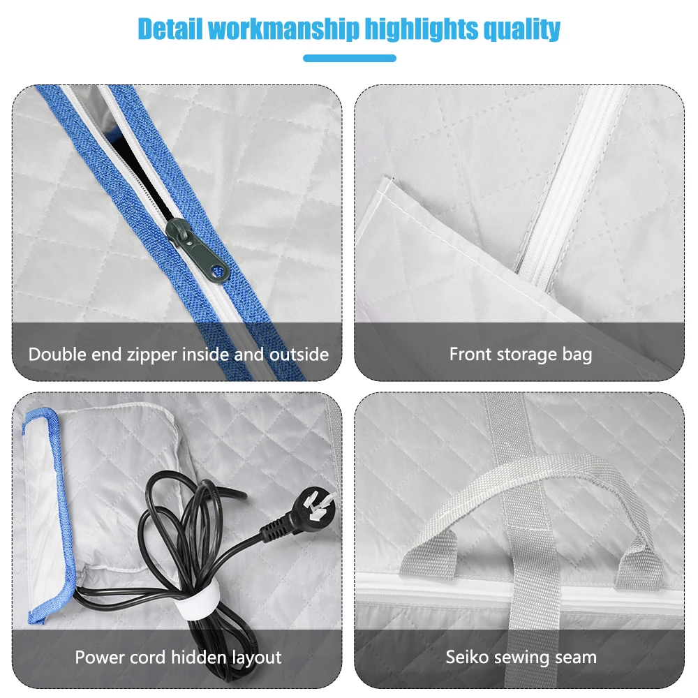 

110/220V Steam Sauna Spa Room Home Beneficial Full Body Folding Detox Therapy Steam Fold Sauna Cabin Sauna Generator