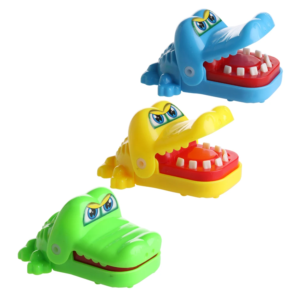 

03KD симпатичный крокодил Рот дантист кусает палец игра забавная игрушка детский подарок