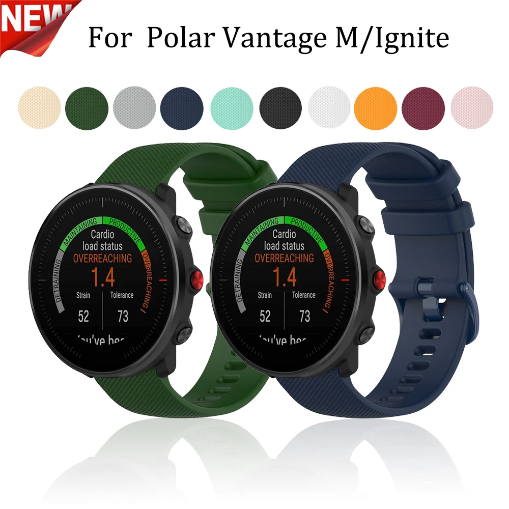 

Wrist Strap Sport Band For Polar Vantage M/Lgnite/Grit X/Unite Watch Band Soft Silicone Bracelet Replacement Watch Strap 20/22mm