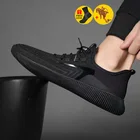 Кроссовки мужские сетчатые дышащие, модная повседневная обувь, легкие Сникерсы для работы и ходьбы, спортивная обувь, лето 2021