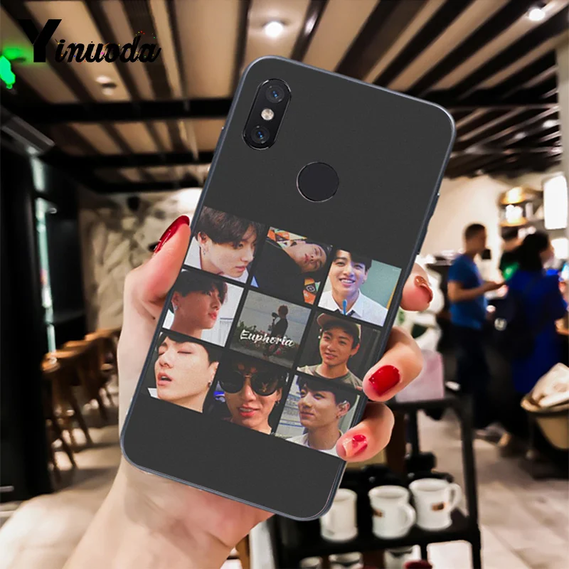Yinuoda KPOP Euphoria Jungkook Новинка чехол для телефона Fundas Крышка для Xiaomi mi 6 mi x2 mi x2S 5A 6A 7A Red mi 5 note5 Note7 8pro