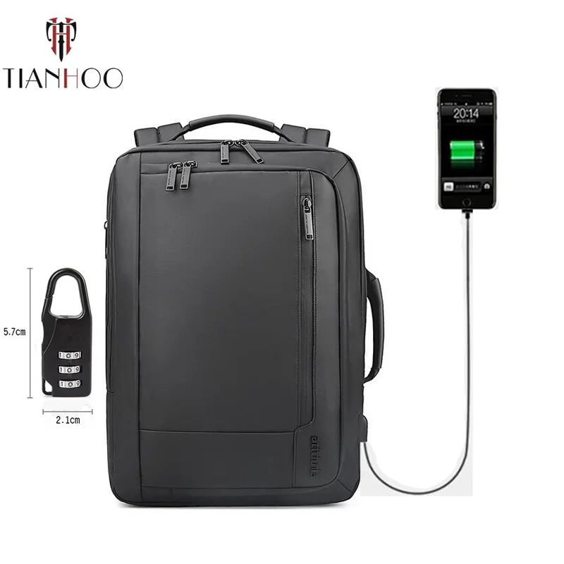 Новый Шаблон Высокое качество Бизнес рюкзаки износостойкие со снижением ноши USB