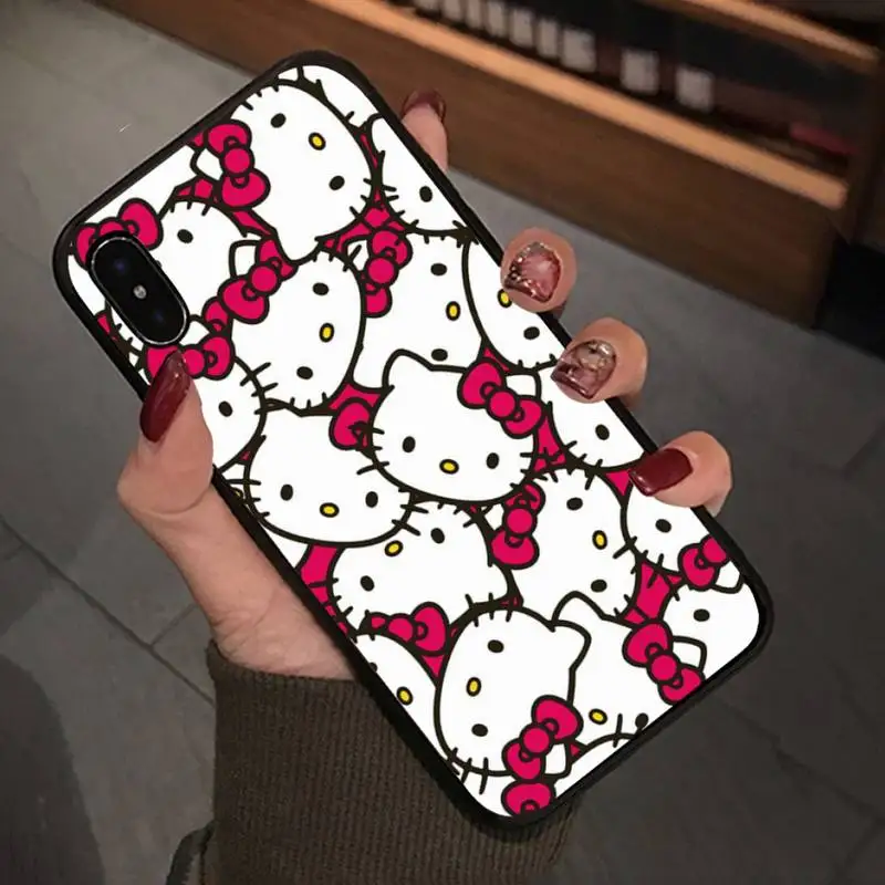 Babaite милый чехол Hello Kitty для Iphone 5 5c Se Se2 6 6s 7 8 Plus X мобильный телефон аксессуары |