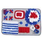 Одеяло для тренировки домашних питомцев, флисовые вставки со съемными вставками, антистрессовый коврик для собак, игрушка-пазл для носа