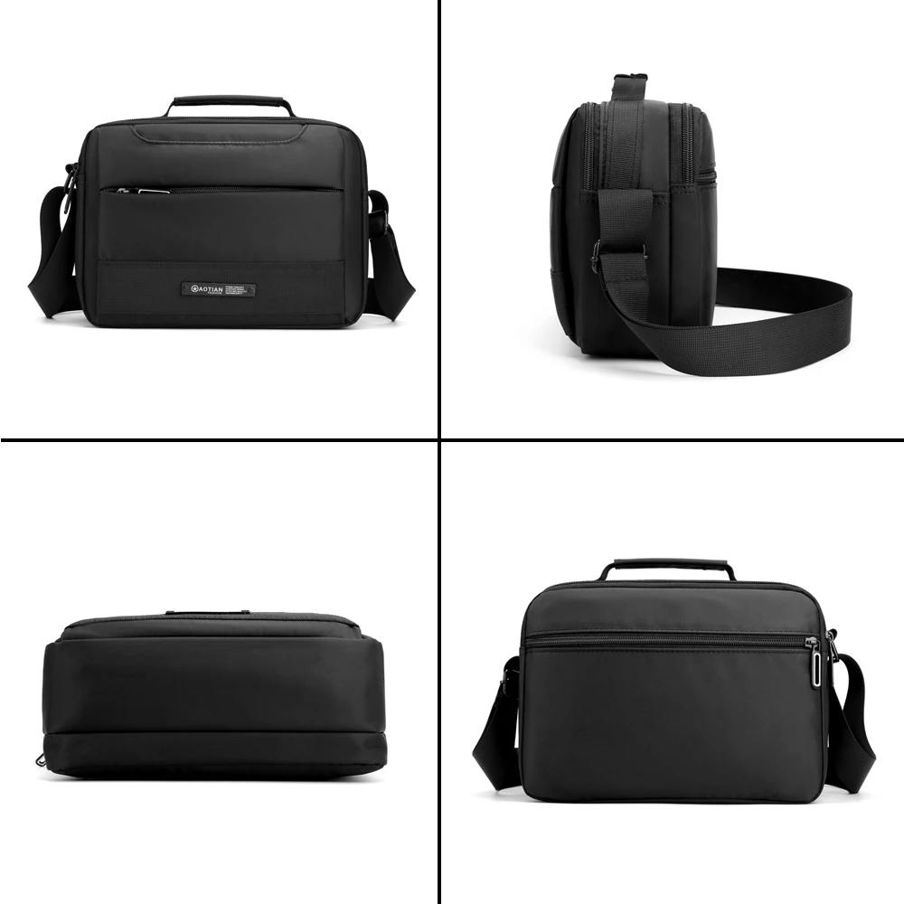 2020 модная мужская сумка через плечо нейлоновая Водонепроницаемая однотонная