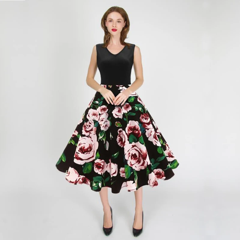 Женское приталенное платье в стиле ретро Элегантное повседневное