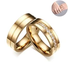 Классическое модное кольцо из титановой стали с инкрустированным цирконом, Свадебное обручальное кольцо, кольцо для годовщины, подарочное ювелирное изделие для влюбленных