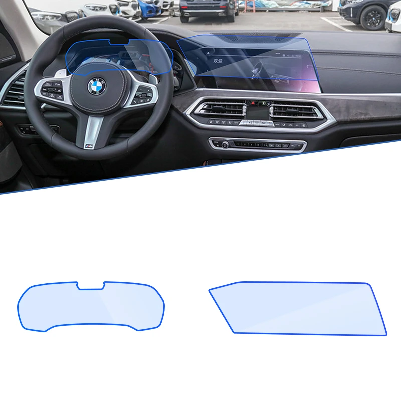 for bmw x7 g07 20192022 car navigation instrument gps auto rear seat display tv film touch full screen protector tempered glass free global shipping