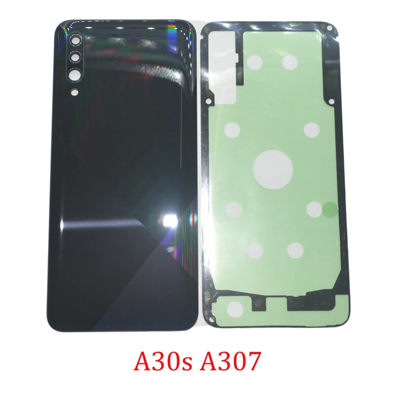 

New Phone Back Cover Panel For Samsung A30S A307 A307F A307G A307FN Original Rear Battery Door Case With Camera Lens Adhesive