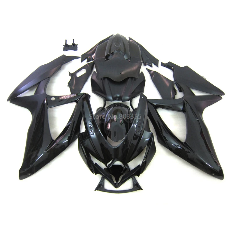 

Черные аксессуары для мотоциклов Обтекатели подходят для 2008-2010 SUZUKI GSXR600 750 K8 комплекты обтекателей gsxr600 08 09 10 NJ08