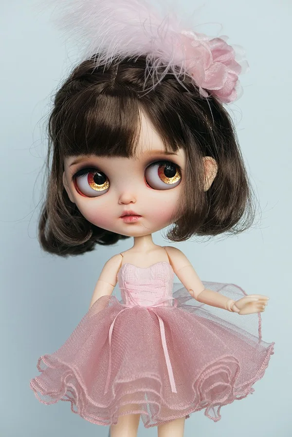 1/6 blyth кукла игрушка bjd совместное тело белая с кожей макияж 19 Макияж Лицо ручная