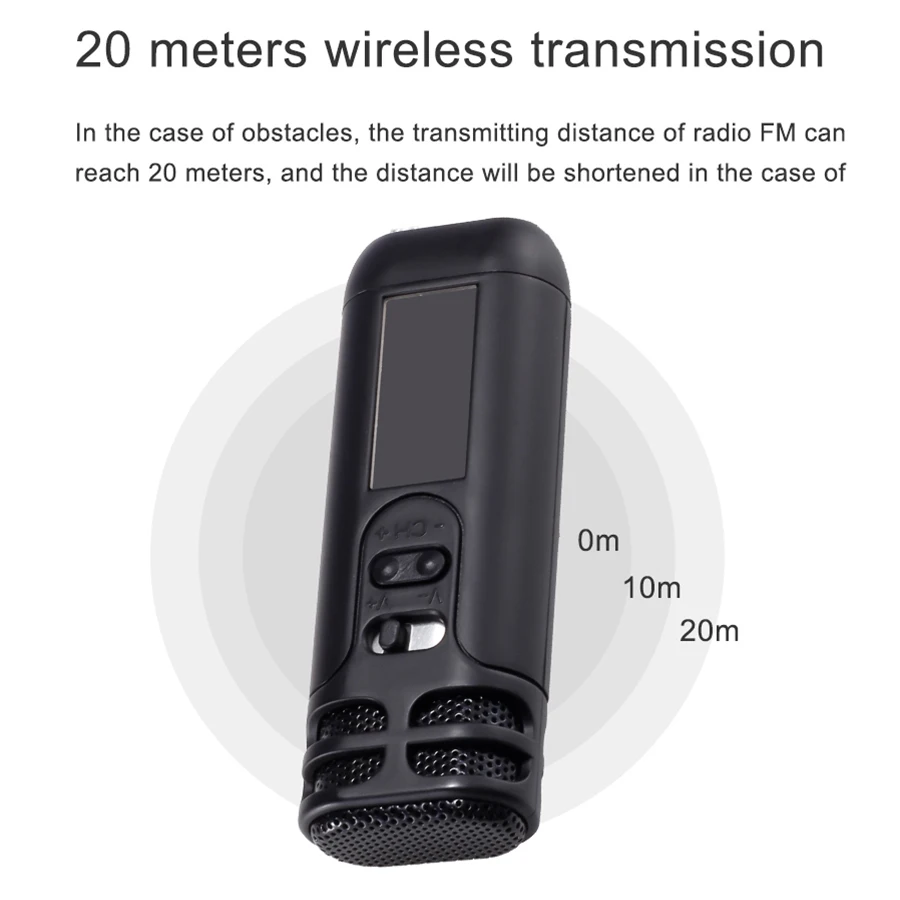 Беспроводной микрофон MAMEN FM с 225 каналами доступный громкий конденсаторный 20 м fm