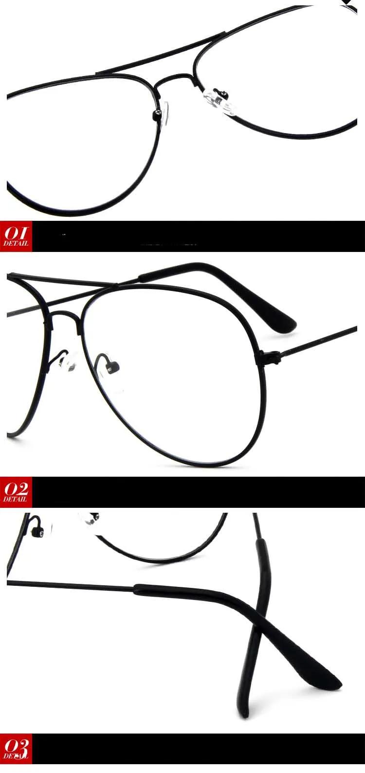 Модные прозрачные очки женские для зрения оправа близорукость Lunette женские Oculos негабаритные прозрачные очки пилота поддельные очки
