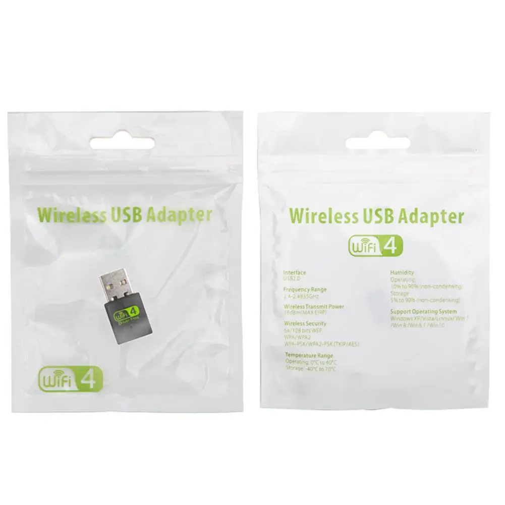 300 Мбит/с Wifi адаптер беспроводной приемник сетевой карты USB Wi-Fi передатчик Мини-Бесплатный привод приемник сигнала