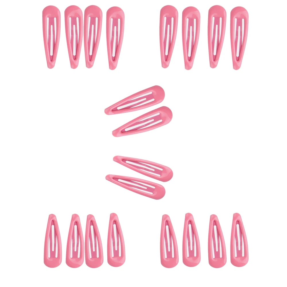pink 20pcs 4,8 см* 1,5 см 20 шт. заколки для волос, цветные металлические детские аксессуары для женщин и девочек, стильные аксессуары - Цвет: pink 20pcs