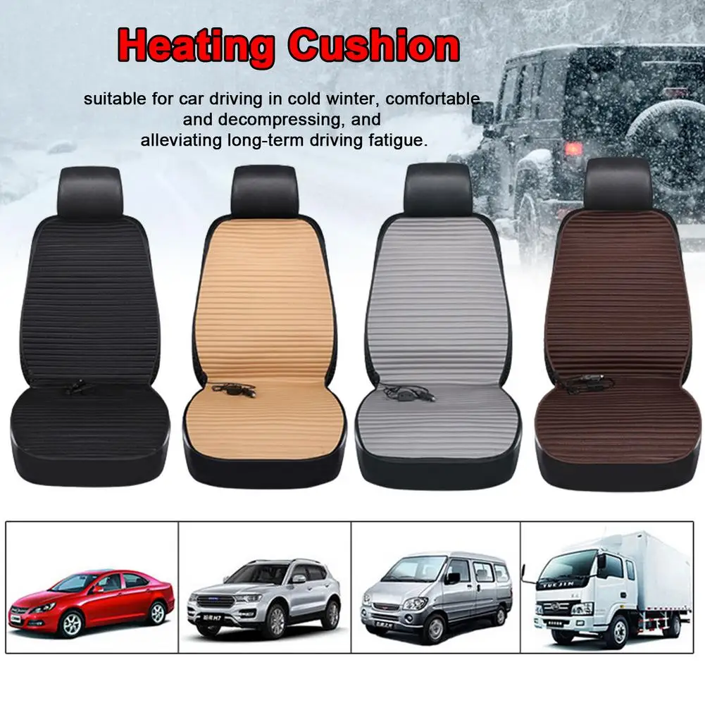 

Winter Car Front Seat Heating Pad Cover Car Heated Seat Cushion Main and Front Driver's Seat with 2 Heat Settings 35C to 60C