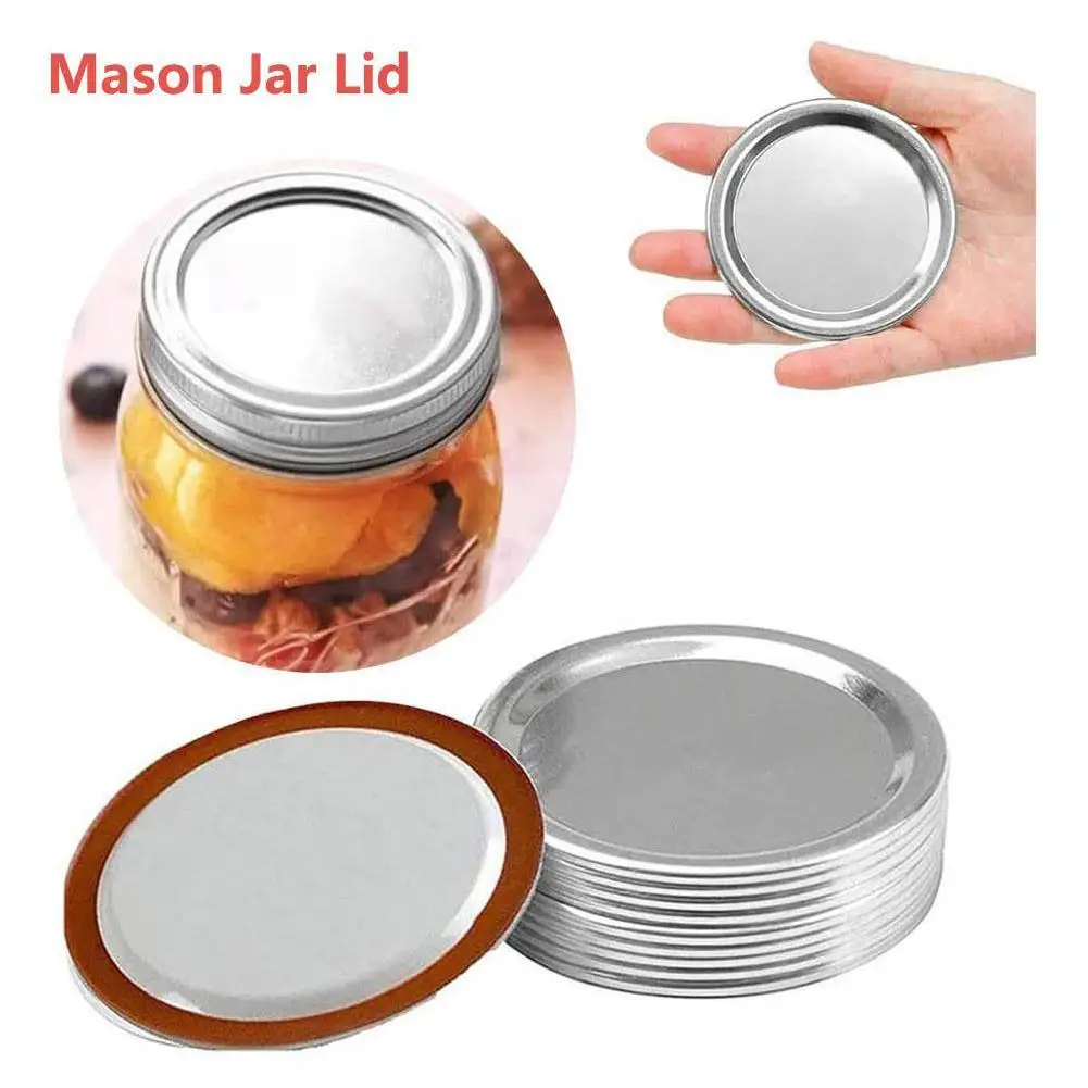 24 шт. серебряные крышки с силиконовыми уплотнительными кольцами 70 мм | Дом и сад