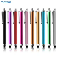 wholesale 1000pcslot capacitive screen metal stylus touch pen with clip for iphone 13 12 xs max xr 8 7 5 6 ipadmini ipadipod