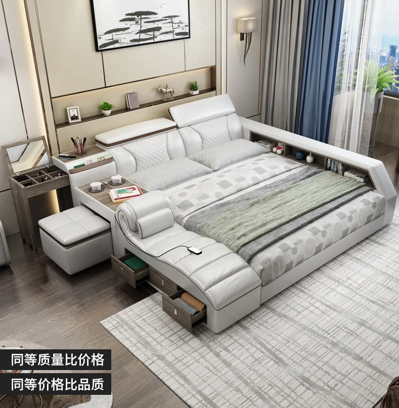 Популярные наборы для спальни мебель Многофункциональная Кожаная Массажная