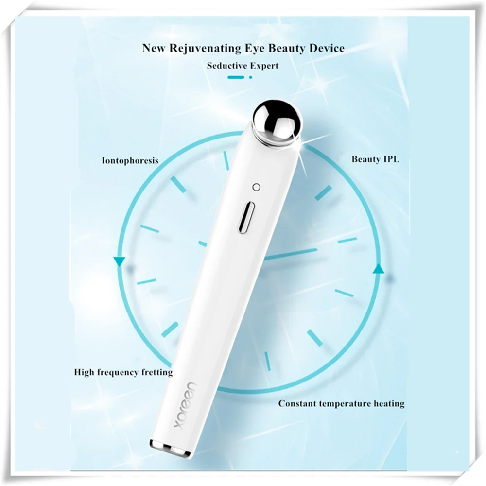 

Vibrating Eye Massager Micro-current Eye Wand Negative Ion Importing Frown Lines Remover Anti Wrinkle Eyes Face Skin Care Tools