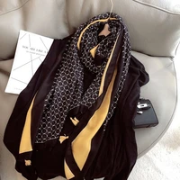 2021 women autumn brand viscose shawl aztec polka dot striped tassel scarf wrap pashminas snood bufandas muslim hijab 18090cm