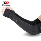 WEST BIKING летние мужские рукава, ледяная ткань, защита от солнца, защита от УФ лучей, для бега, рыбалки, баскетбола, Спортивные рукава, велосипедные рукава