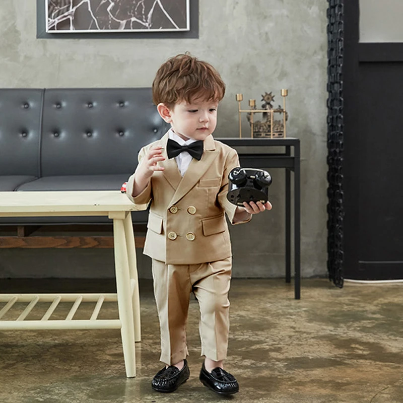 Комплекты для мальчиков Блейзер детские костюмы официальный костюм одежда