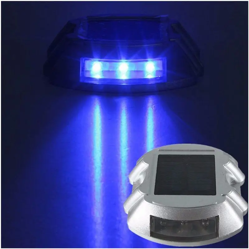 4 шт. Солнечная садовая лампа 6 светодиодный водонепроницаемый IP65 маячок путь