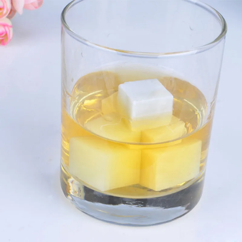 6Pcs/Set Ceramic Stone Ice Cubes Chillers for Whiskey Wine Beverage Drinks Supplies JAN88 | Дом и сад