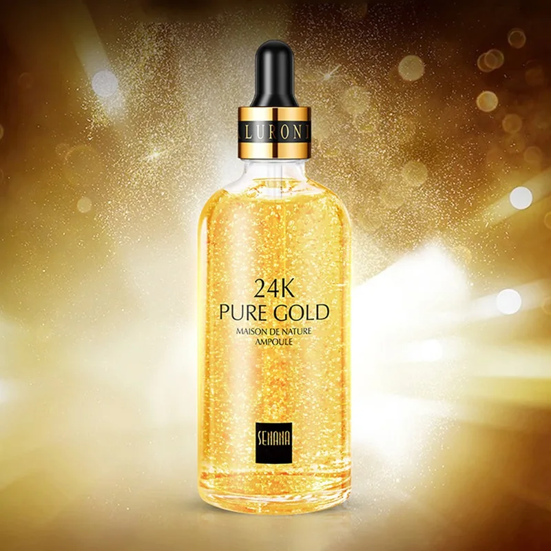 

24k Golden Essential Liquid Moisturizing Control Oil Shrinking Pores Firming Skin Anti-aging Anti-wrinkles Facial Repair Serum