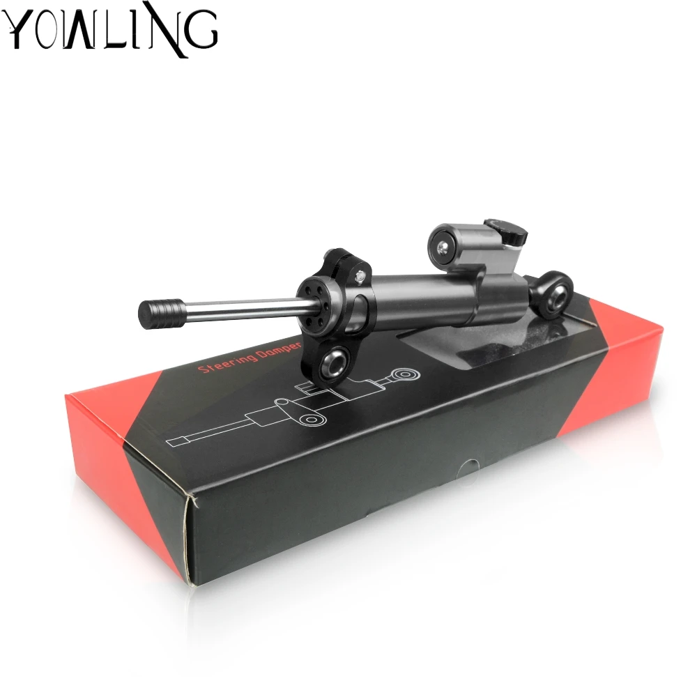 Мотоцикл амортизатор рулевого механизма cnc монтажный комплект стабилизатор