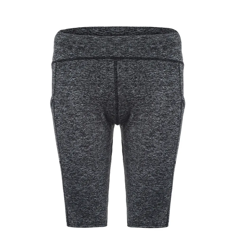 Пикантные спортивные Леггинсы с высокой талией женские Однотонные эластичные