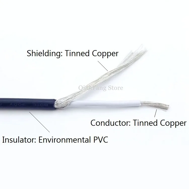 5 м экранированный провод сигнальный кабель 28 26 24AWG канальный аудио 1 одножильный