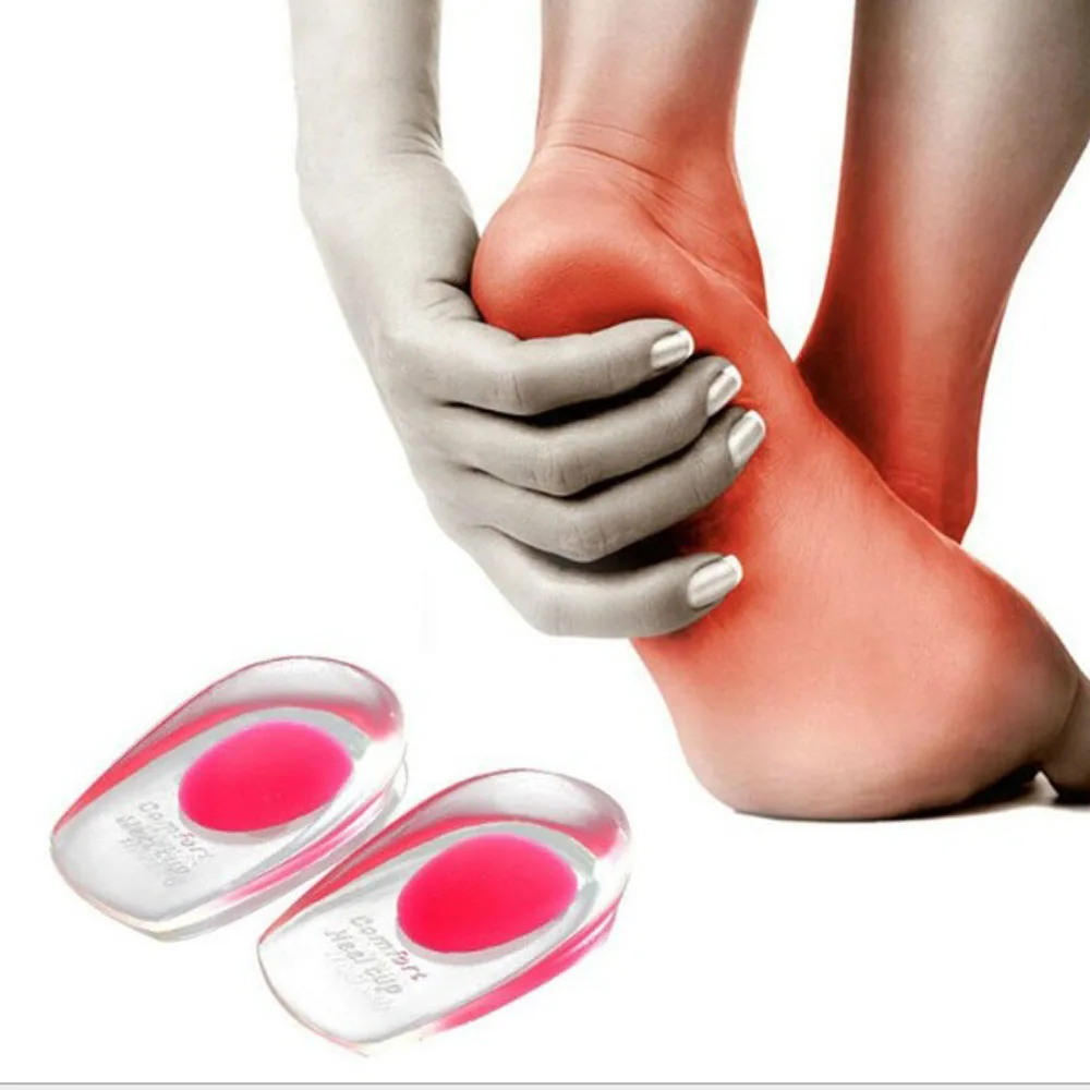 Пара силиконовых гелевая подушечка противоскользящие стельки для облегчения