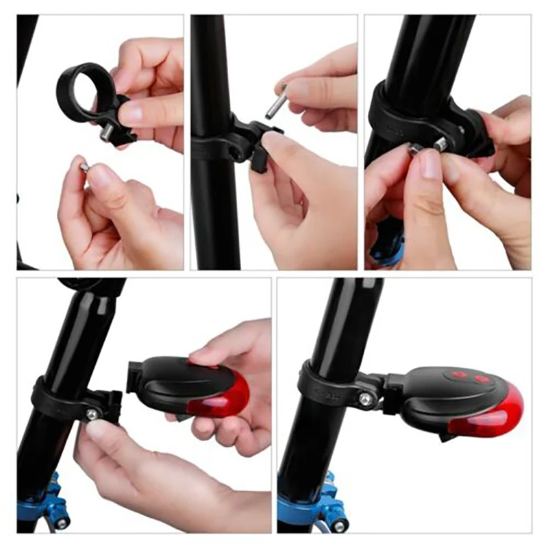 Высококачественный велосипедный Лазерный фонарь светодиодная мигающая лампа