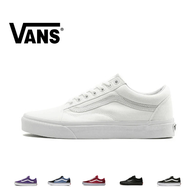 VANS OLD SKOOL обувь для скейтбординга унисекс для спорта на открытом воздухе Классическая серия для отдыха парусиновая многоцветная удобная обувь на плоской подошве со шнуровкой VN000D3HW00