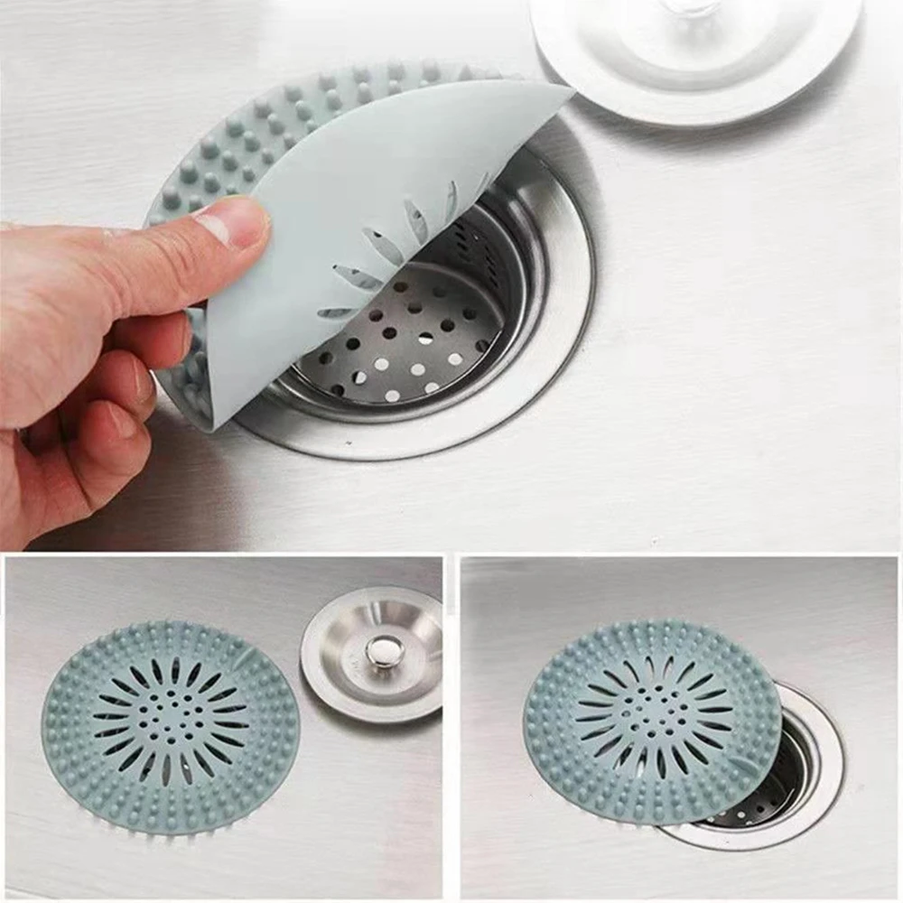 

Deodorant Plug Filt 1pcs Sink Drain Strainer Hair Catchers Stopper Shower Filter Water Stopper TPR Bathroom Kitchen Accessories