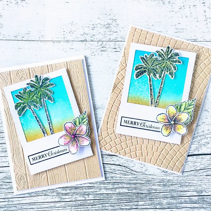 Нестареющий тропический прозрачный Штамп для рукоделия скрапбукинга открыток