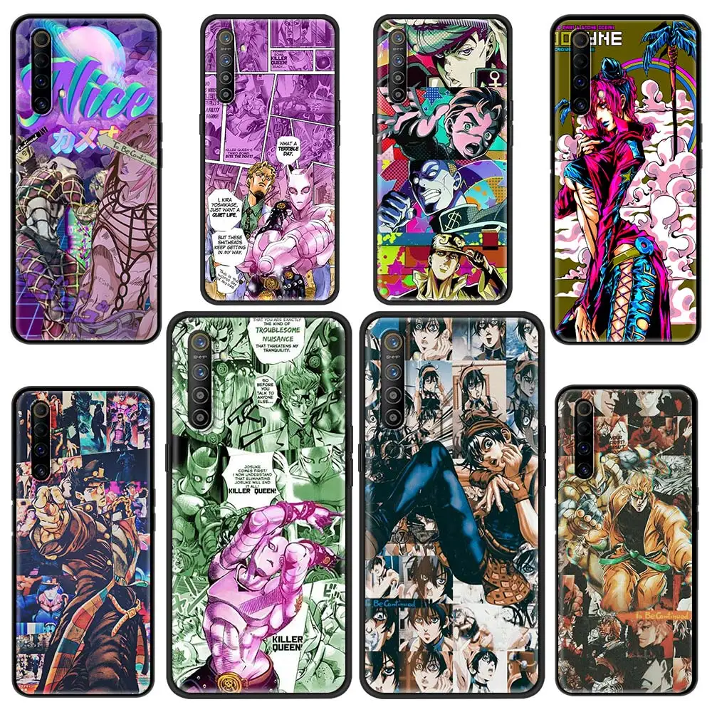 

Phone Shell For Oppo Realme 8 Pro Case Realme GT XT X3 X2 Q3 5 6 6i 7 Pro C15 C21 Soft Cover JoJos Bizarre Adventure Anime