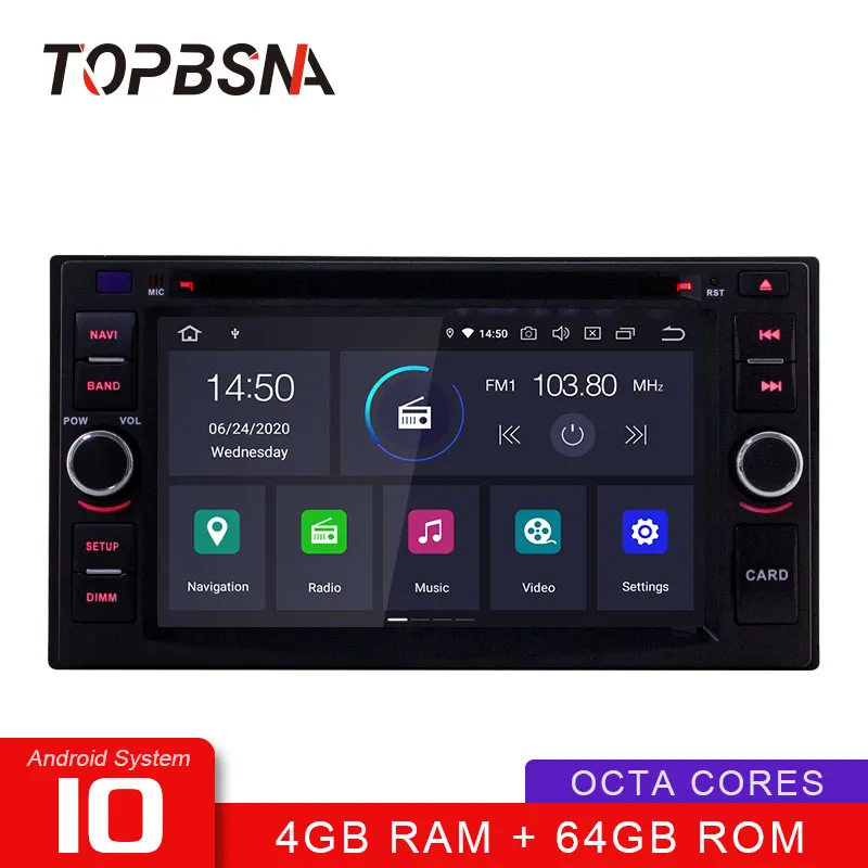 Автомобильный DVD-плеер TOPBSNA мультимедийный плеер на платформе Android 10 для KIA SPORTAGE 2010