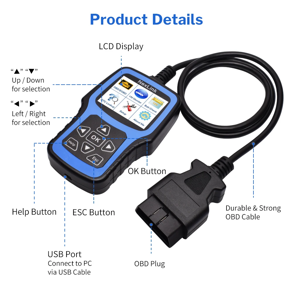 Deelife OBD2 диагностический инструмент автомобильный OBD 2 Автомобильный сканер Автоматическая диагностика Профессиональный считыватель кода для ODB II OBDII ODB2 EOBD
