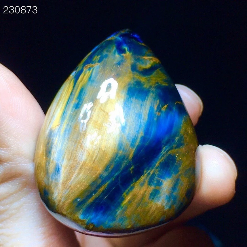 

Genuine Natural Yellow Blue Pietersite Chatoyant Pendant 43/33/12mm Women Cat Eye Fashion Jewelry Namibia Genuine AAAAAA