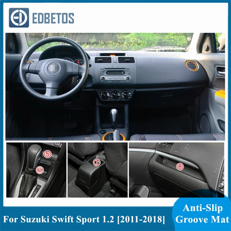 Прокладка для ворот Suzuki Swift Sport 1 2 наклейки Maruti DZire ZC72S ZC82S ZC32S 2011 2018 коврик