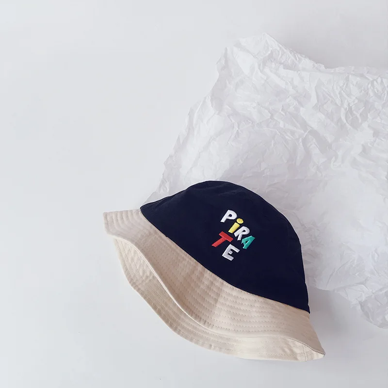 

2021 Spring New Caps Cute Letter Embroidery Child Fisherman Hat